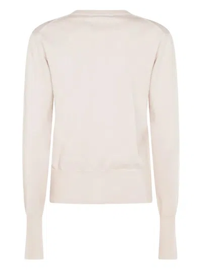Vivienne Westwood Off-white Bea Ribbed-knit Cardigan In Neutral