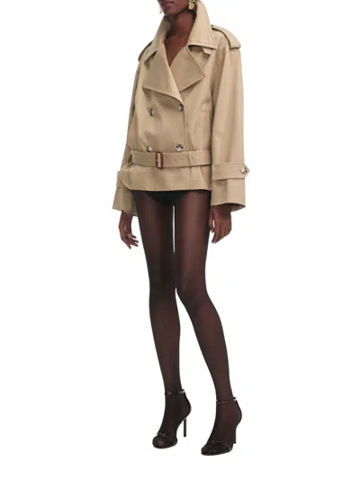 Self-portrait Beige Trench Jacket Coats Beige