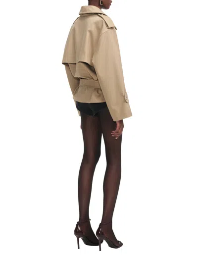 Self-portrait Beige Trench Jacket Coats Beige