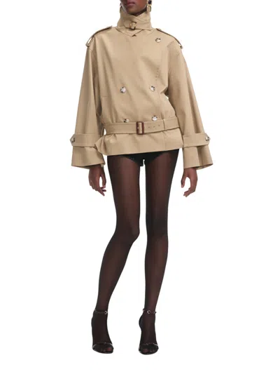 Self-portrait Beige Trench Jacket Coats Beige