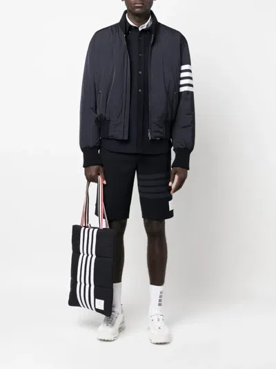 Thom Browne 4-bar Plain Weave Suiting Bomber Jacket