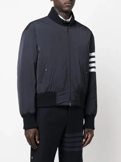 Thom Browne 4-bar Plain Weave Suiting Bomber Jacket