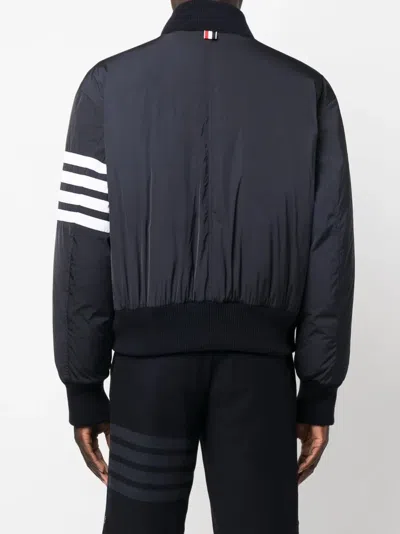 Thom Browne 4-bar Plain Weave Suiting Bomber Jacket