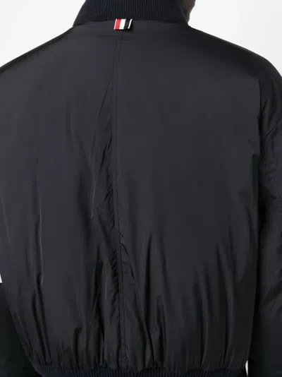 Thom Browne 4-bar Plain Weave Suiting Bomber Jacket