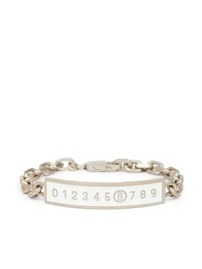 Mm6 Maison Margiela Enamel-logo Bracelet