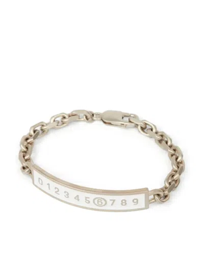 Mm6 Maison Margiela Enamel-logo Bracelet