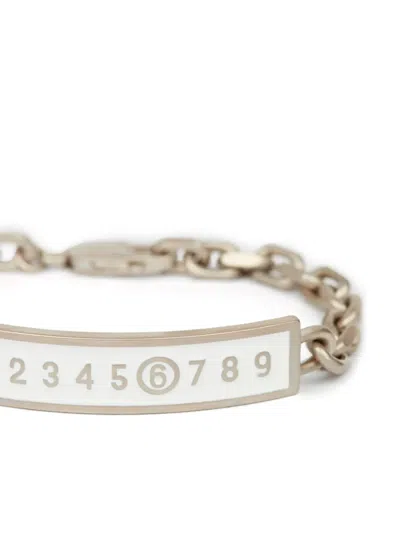 Mm6 Maison Margiela Enamel-logo Bracelet