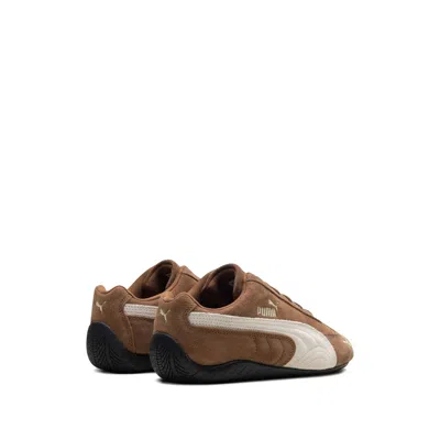 Puma Speedcat Archive Brown Sneakers With Side Logo In Suede Unisex In Brown