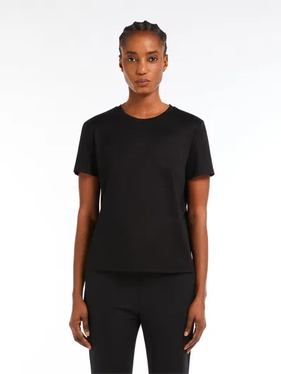 Max Mara Maxmara Women Maser - Cotton T-shirt In Black