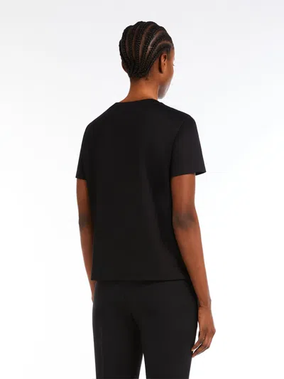 Max Mara Maxmara Women Maser - Cotton T-shirt In Black