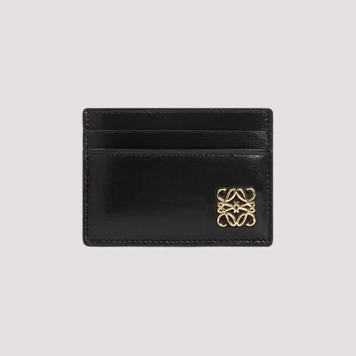 Loewe Puffer Anagram Plain Cardholder In Black