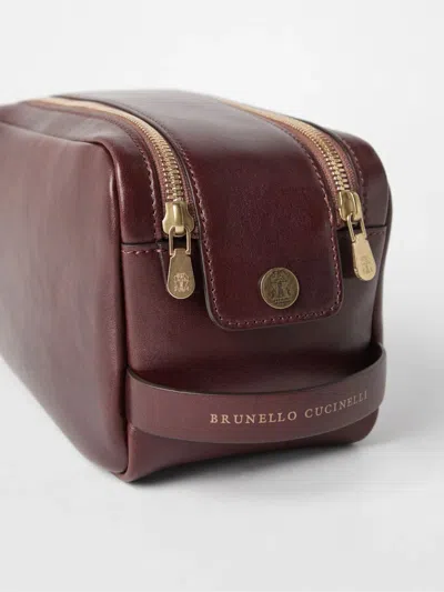 Brunello Cucinelli Double Zip Toiletry Bag