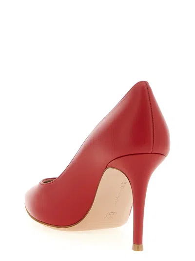 Gianvito Rossi Pointed Toe Stiletto Heel Pumps In Red