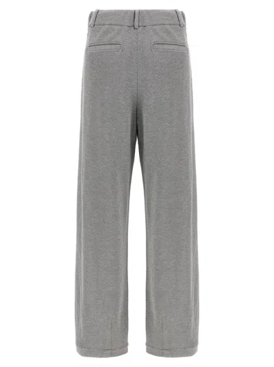 Brunello Cucinelli Trousers With Belt Loops And Pockets In Gray