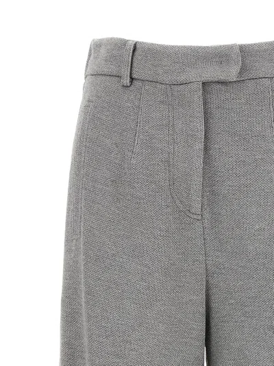 Brunello Cucinelli Trousers With Belt Loops And Pockets In Gray