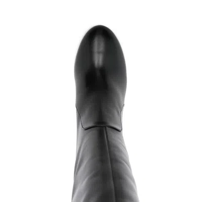 Stuart Weitzman Nappa Leather Knee-high Babette Boots In Black