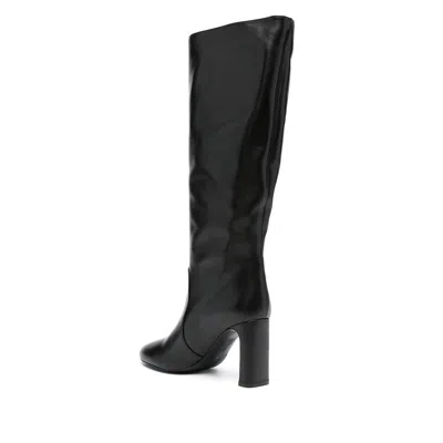Stuart Weitzman Nappa Leather Knee-high Babette Boots In Black