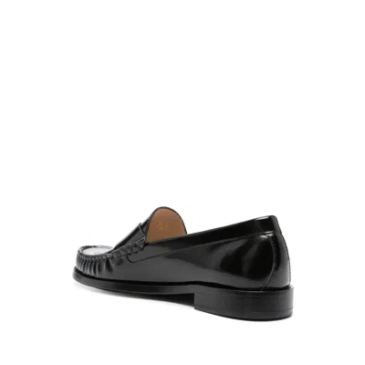 Stuart Weitzman Lottie Penny Loafers In Black