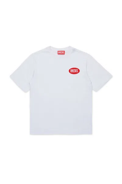 Diesel Tpatch Over T-shirt In White