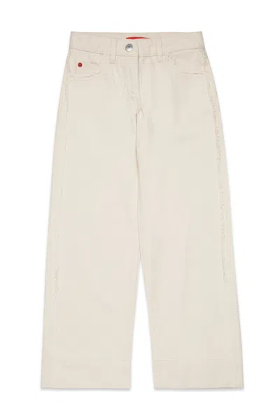 Max & Co Jeans Flare Con Dettagli A Taglio Vivo In Neutral