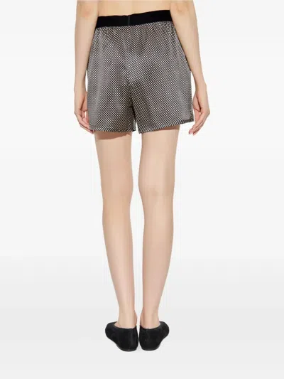 Tom Ford Shorts Stile Pigiama In Seta A Pois