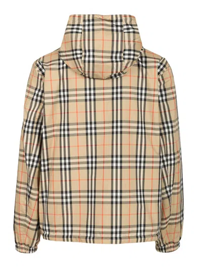 Burberry Reversible Checked Shell Hooded Jacket