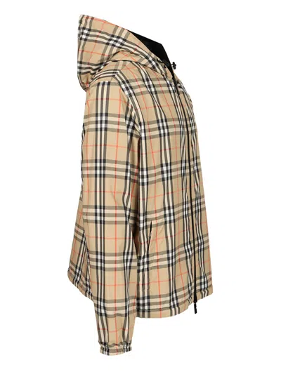 Burberry Reversible Checked Shell Hooded Jacket