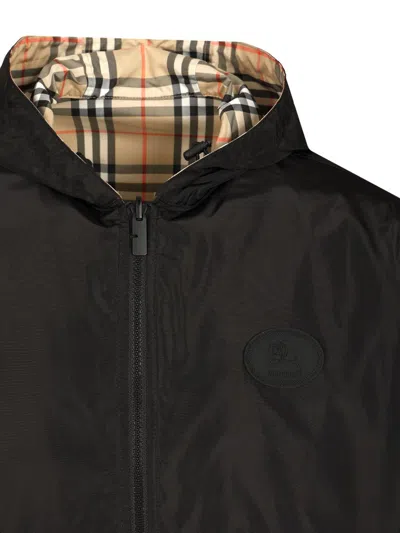 Burberry Reversible Checked Shell Hooded Jacket