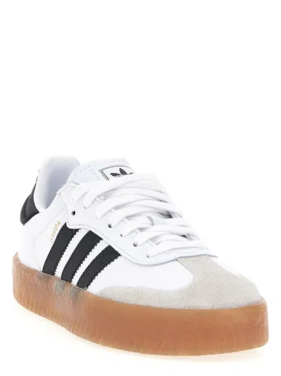 Adidas Originals Samba Panelled Sneakers In White