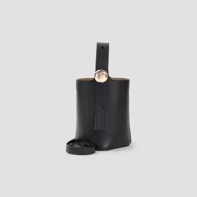 Loewe Pebble Mini Bucket Bag In Black