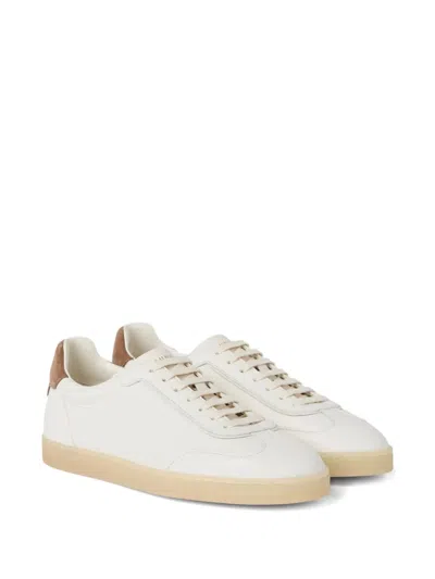 Brunello Cucinelli Branded Heel-counter Cotton Sneakers