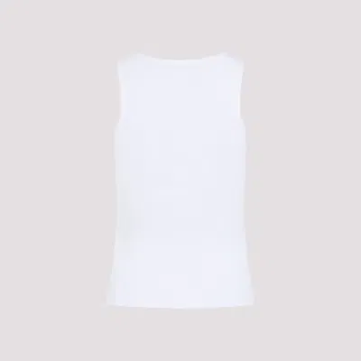 Balenciaga White Nano Bb Tank Top