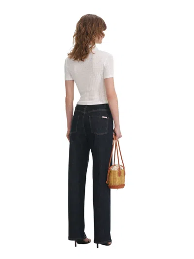Self-portrait Viscose Blend Pointelle Knit Top In White