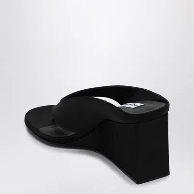Alaïa Alaia Black Thong Mule With Wedge Women