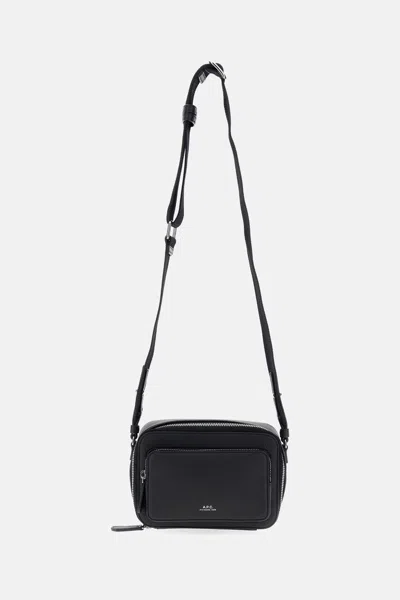 Apc A.p.c. Sofo Crossbody - Leather - Black In Black