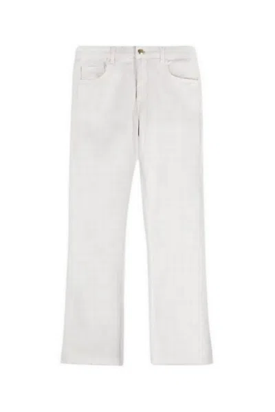 Fay Prada Melange Dark Grey Wool Blazer In White