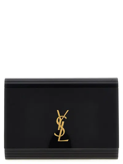 Saint Laurent Black Minaudiere Vicky Crossbody Bag