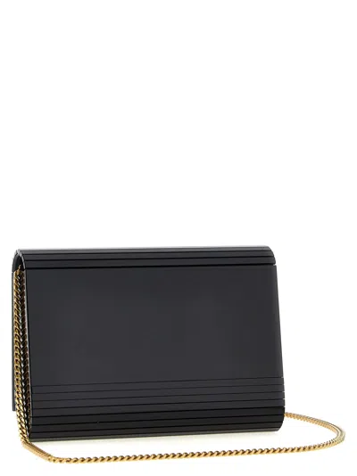Saint Laurent Black Minaudiere Vicky Crossbody Bag