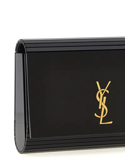 Saint Laurent Black Minaudiere Vicky Crossbody Bag