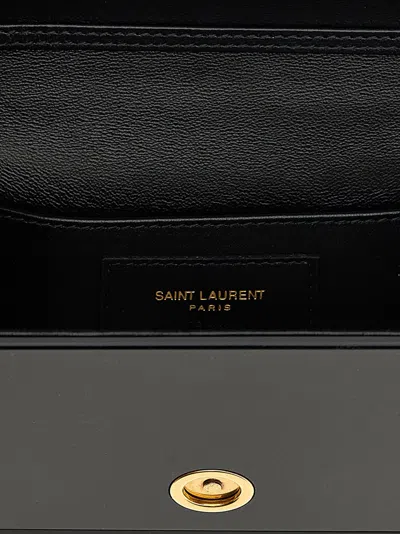 Saint Laurent Black Minaudiere Vicky Crossbody Bag