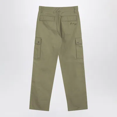 Burberry Straight-leg Garment-dyed Cotton-twill Cargo Trousers In Heron