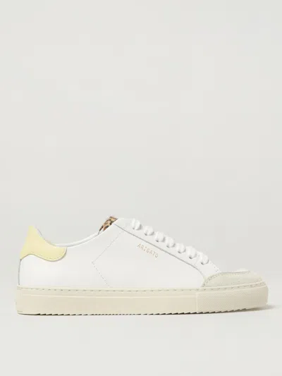 Axel Arigato Round Toe Rubber Sole Contrast Heel In White