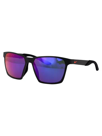 Nike Matte Black / Infrared Mirror Metal Sunglasses