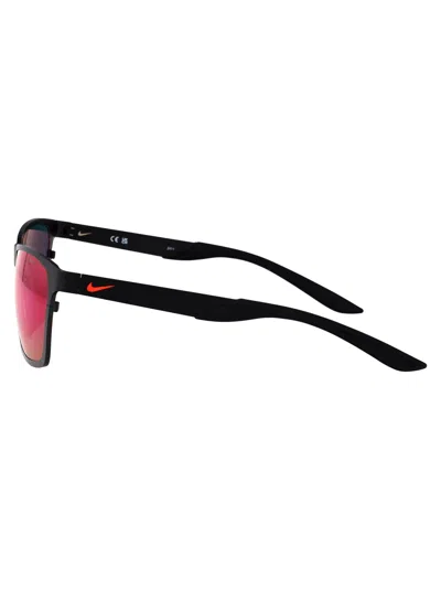 Nike Matte Black / Infrared Mirror Metal Sunglasses