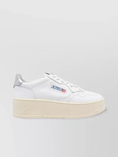 Autry Low Top Medialist Platform Sneakers In White