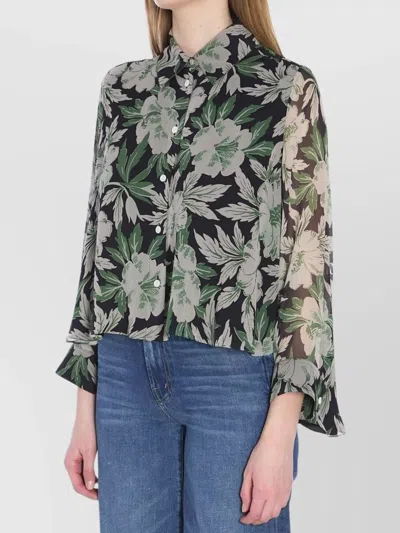 Loewe Silk Shirt Shirt And Blouse Multicolor