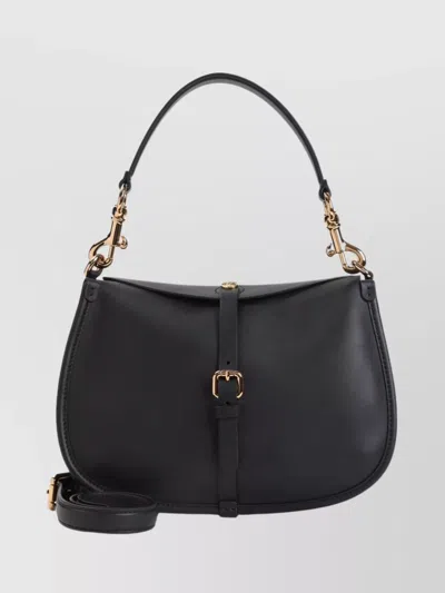Etro Medium Pony Shoulder Bag In Black