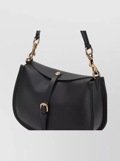 Etro Medium Pony Shoulder Bag In Black