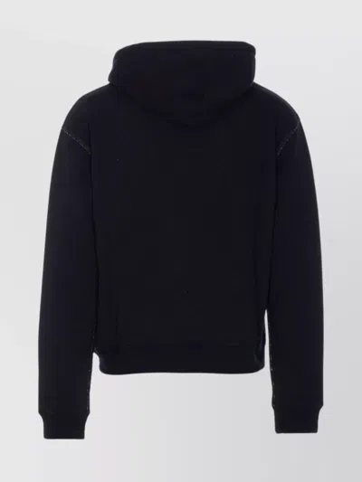 Valentino Garavani Hoodie With Logo Print In Black