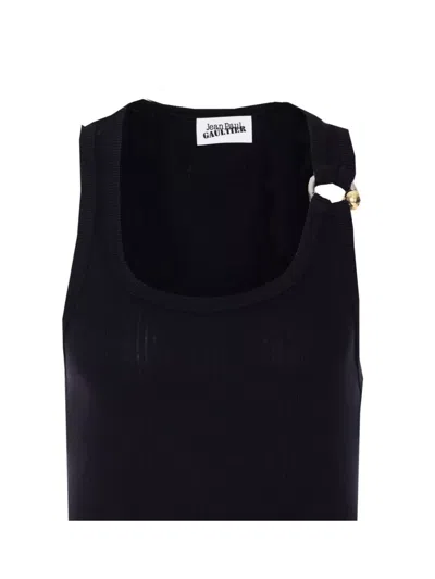 Jean Paul Gaultier Pierced Dress In Black